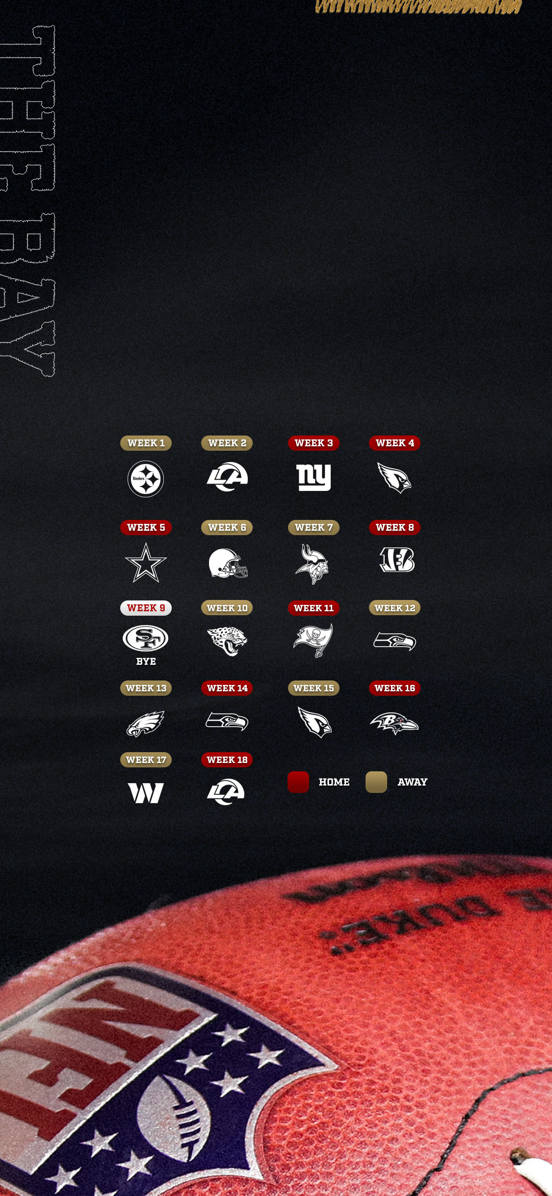 2023-2024 Tampa Bay Buccaneers Wallpaper Schedule