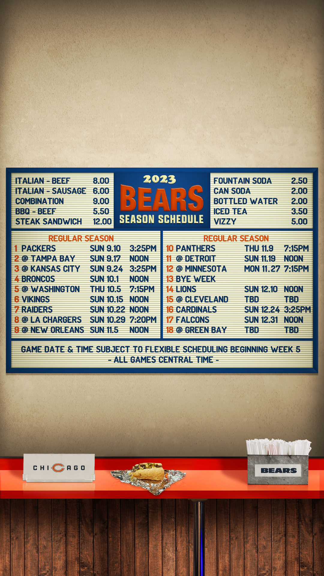 Chicago Bears Schedule 2024 Wallpaper Tybi Alberta