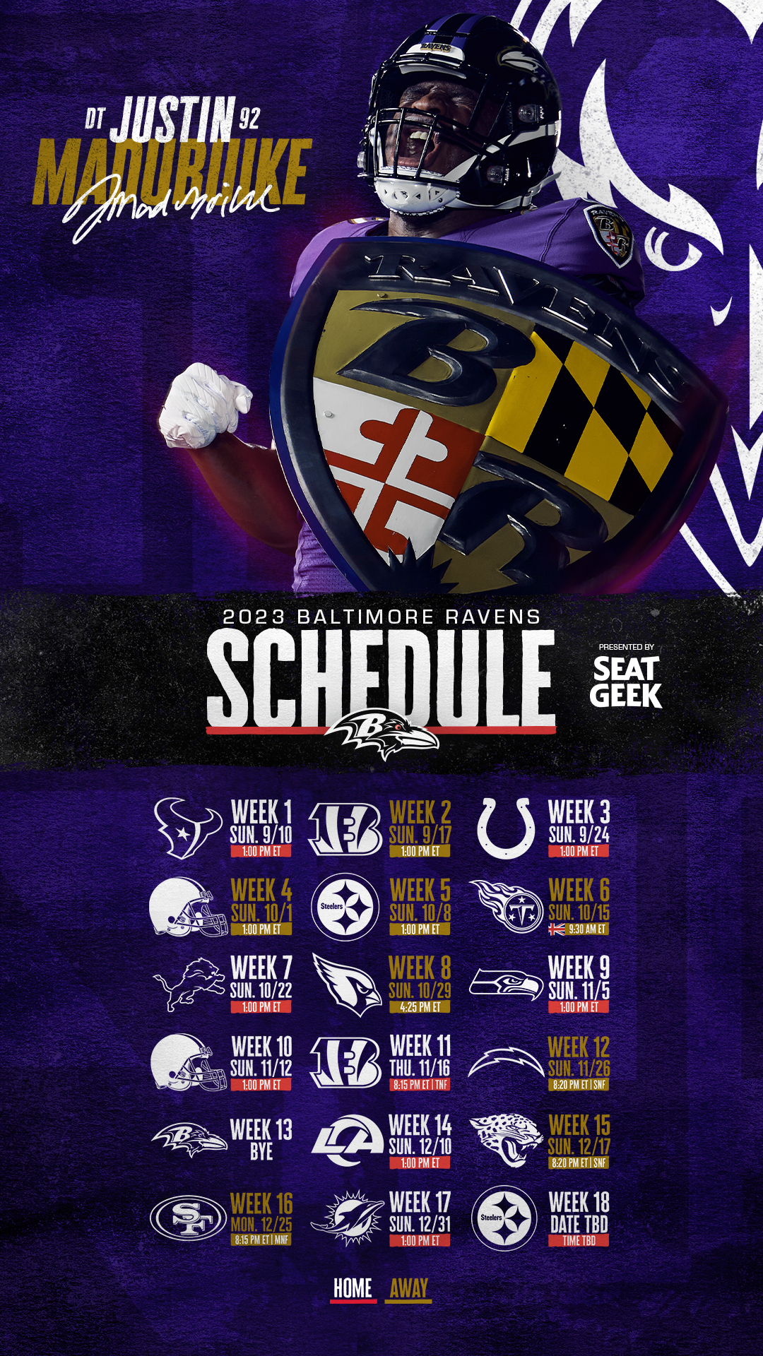 Baltimore Ravens - Defend what's ours. 