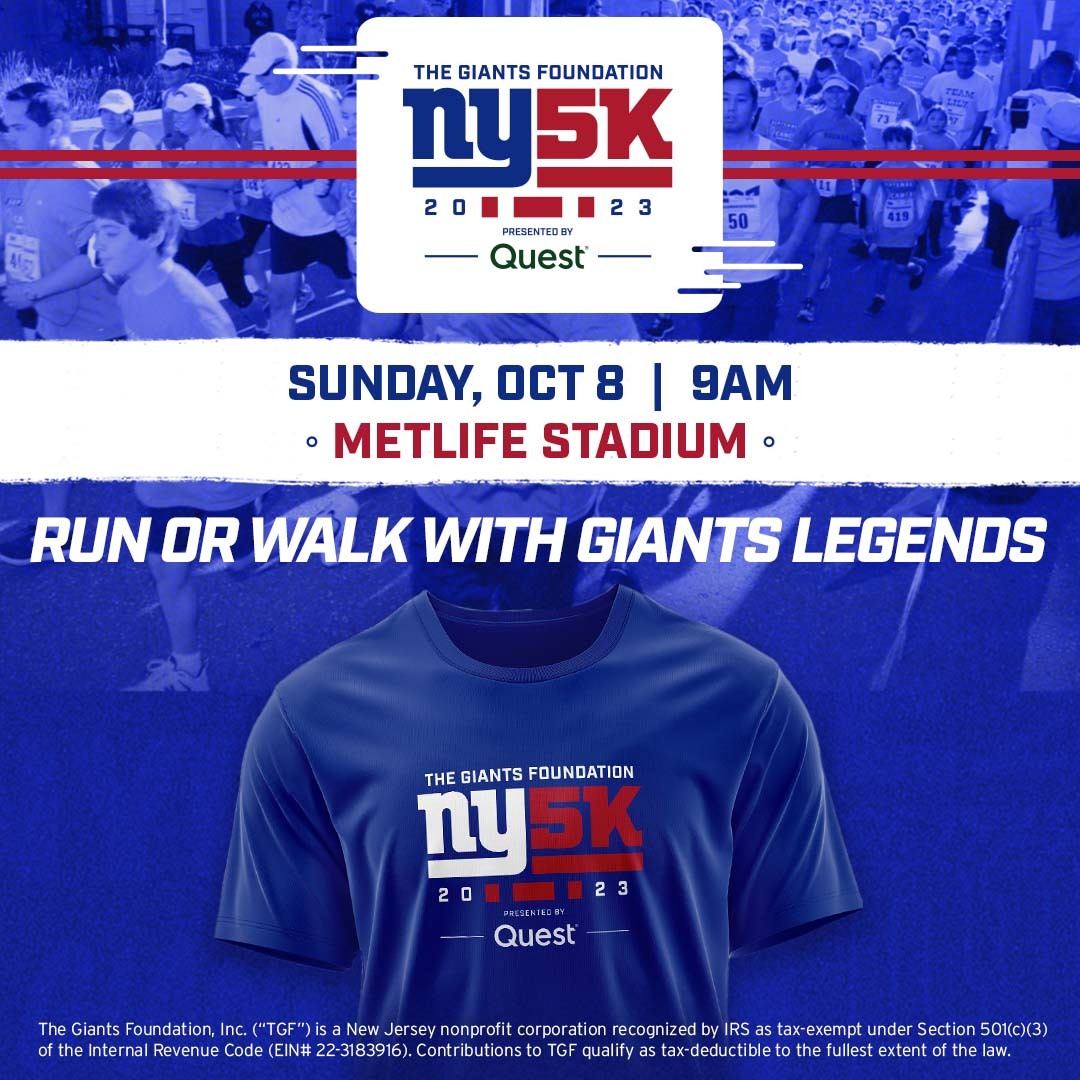 Giants Foundation 5K and Kids Run New York Giants