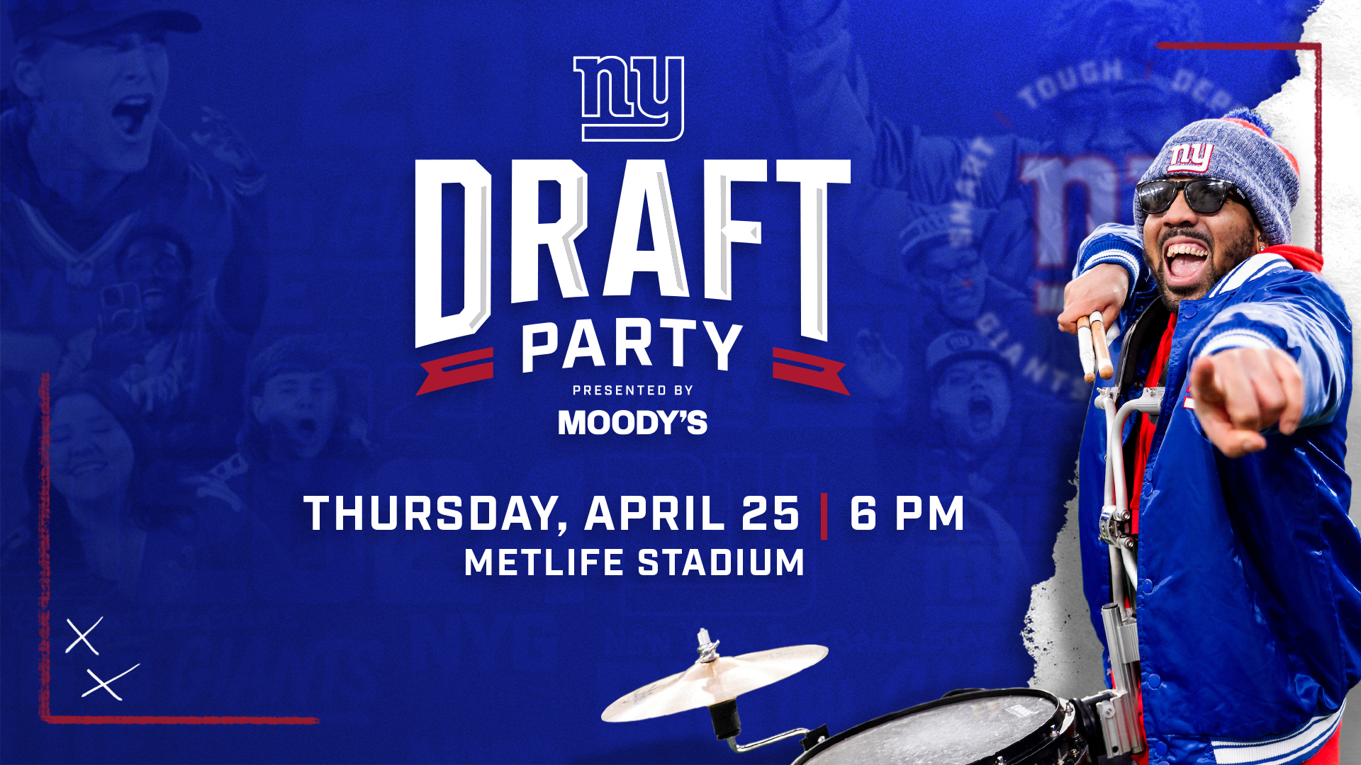 Giants Draft Party April 25th 6 PM MetLife Stadium Join the