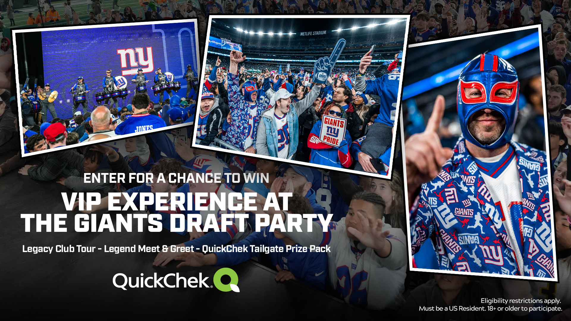 Enter for a chance to win a VIP Experience at the Giants Draft Party