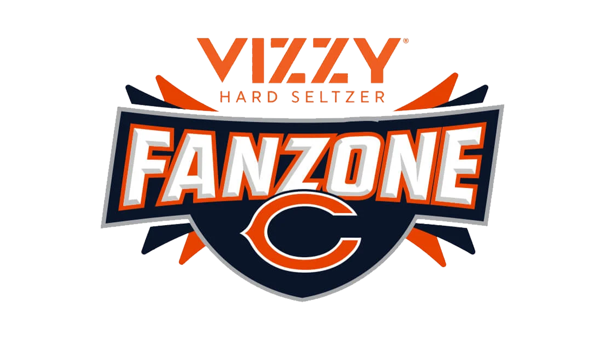 logo for the vizzy hard seltzer fan zone