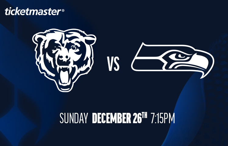 United Club Gameday Guide - Seattle Seahawks vs. Chicago Bears - December 26th, 2024 at Soldier Field - Brought to you by Ticketmaster