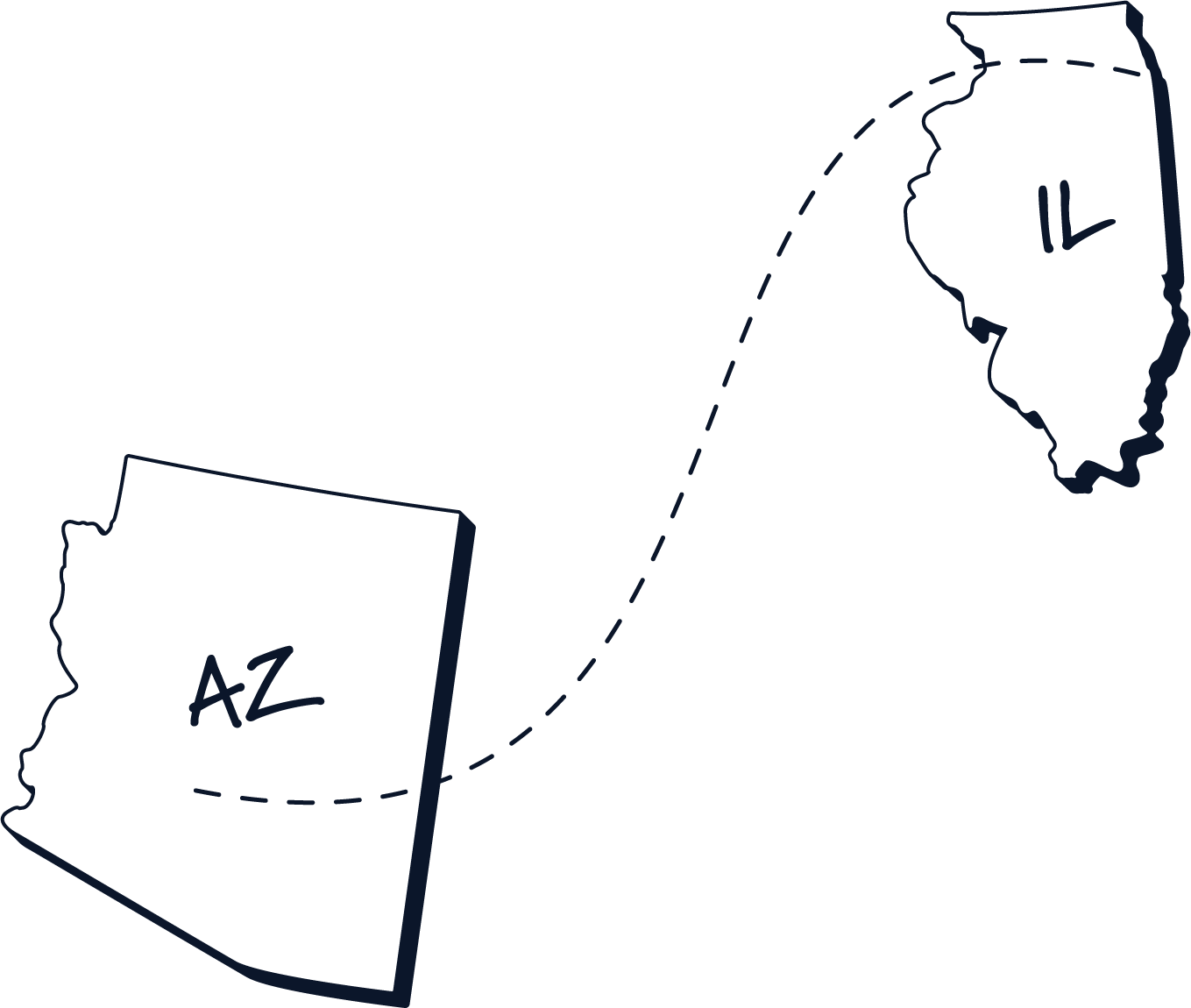 illinois to arizona