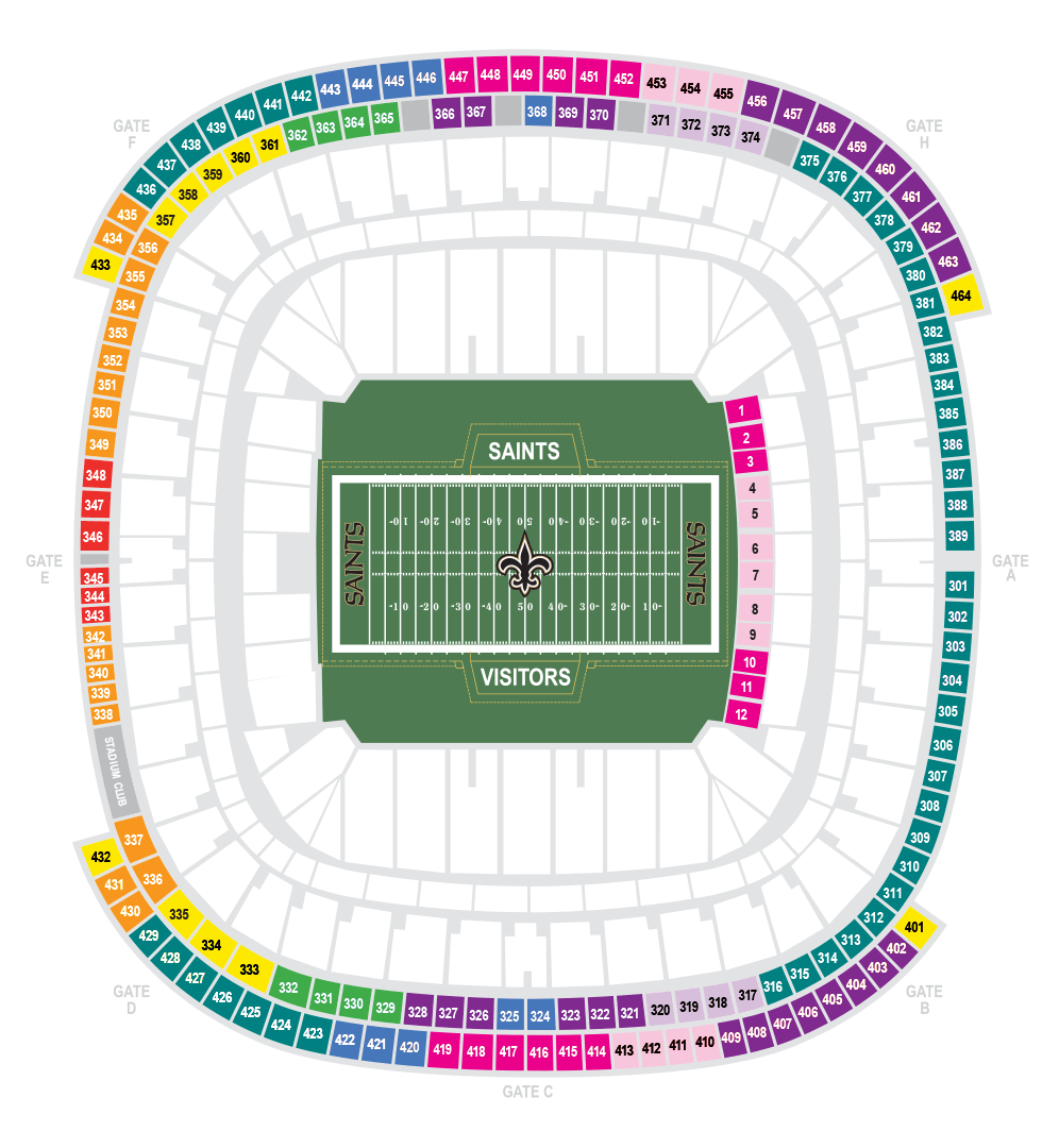Saints Suites Map