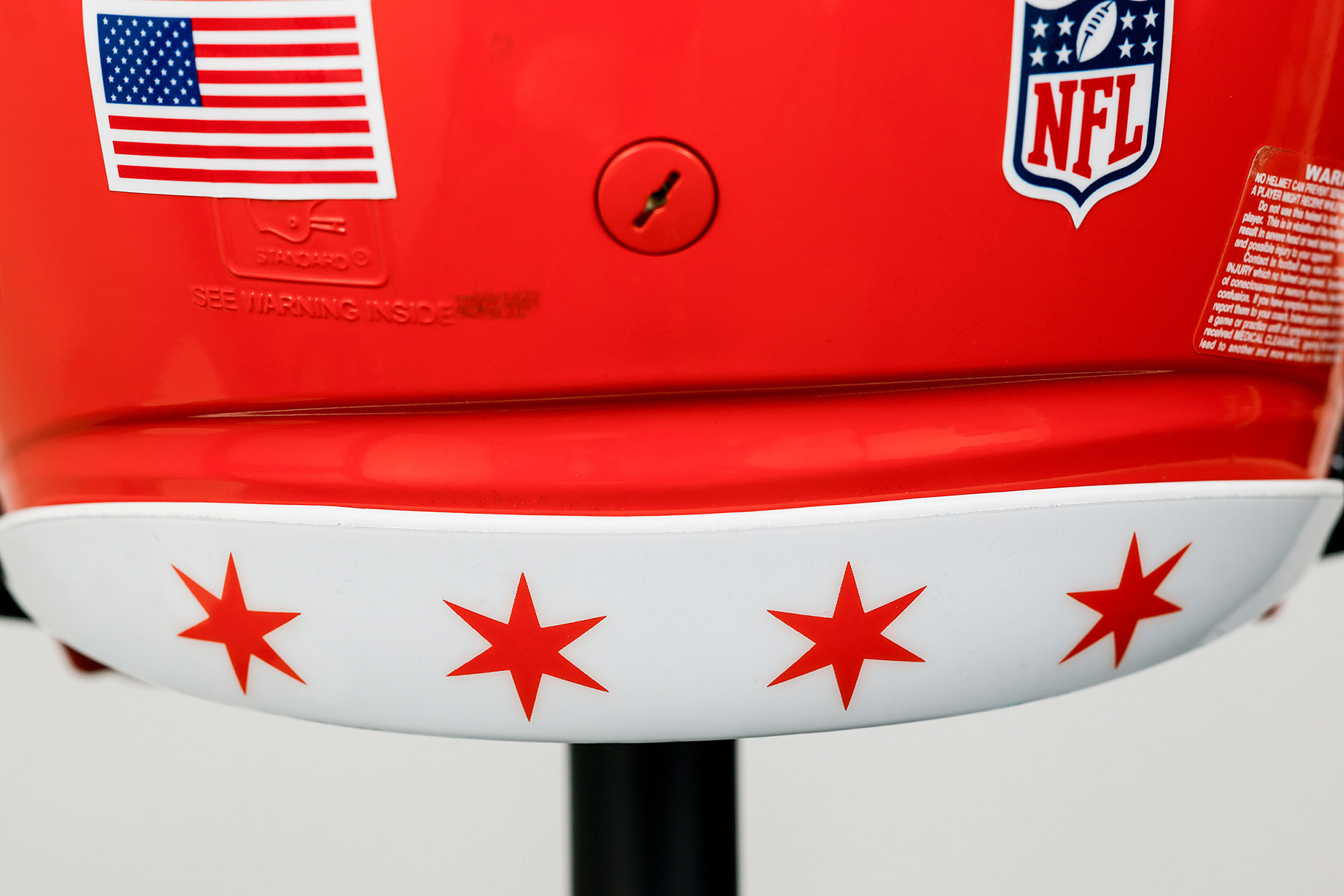 Helmet detail view: Chicago stars