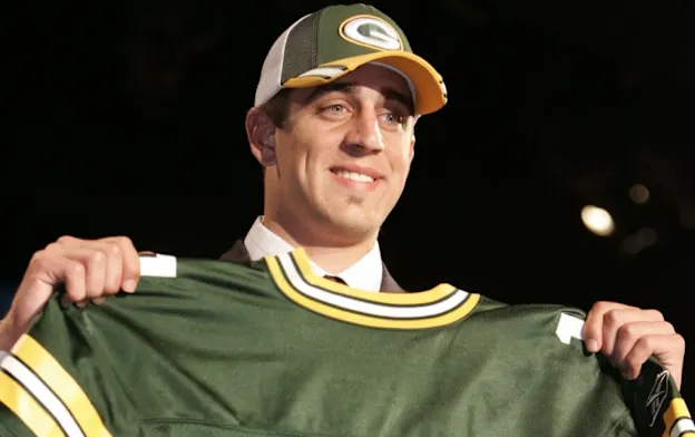 image: News Historic NFL Draft Stories of the Modern EraRodgersDraft1050Web