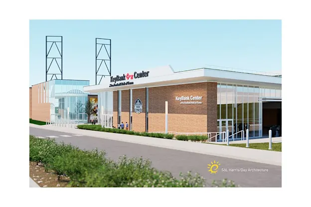 image: News Pro Football Hall of Fame, KeyBank agree on naming rights deal for new event centerRendering of the future KeyBank Center at the Pro Football Hall of Fame.