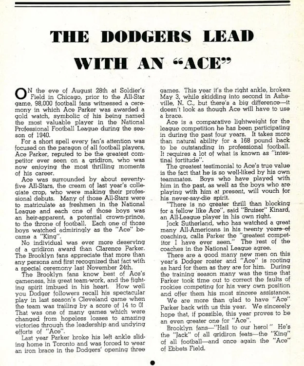 image: News Parker on cover of 1941 program