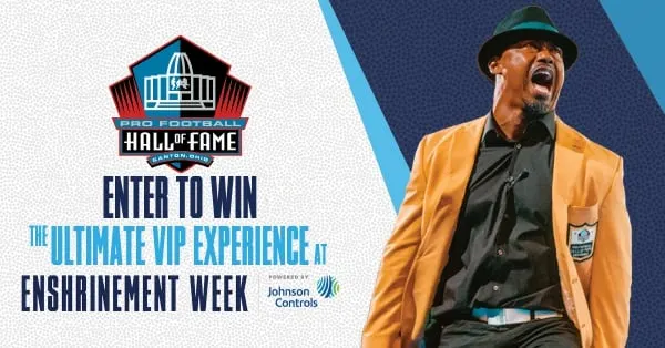 image: News 2019 Enshrinement Week VIP Sweepstakes Powered by Johnson ControlsTwitter600x314