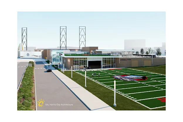 image: News Pro Football Hall of Fame, KeyBank agree on naming rights deal for new event centerRendering of the future KeyBank Center at the Pro Football Hall of Fame.