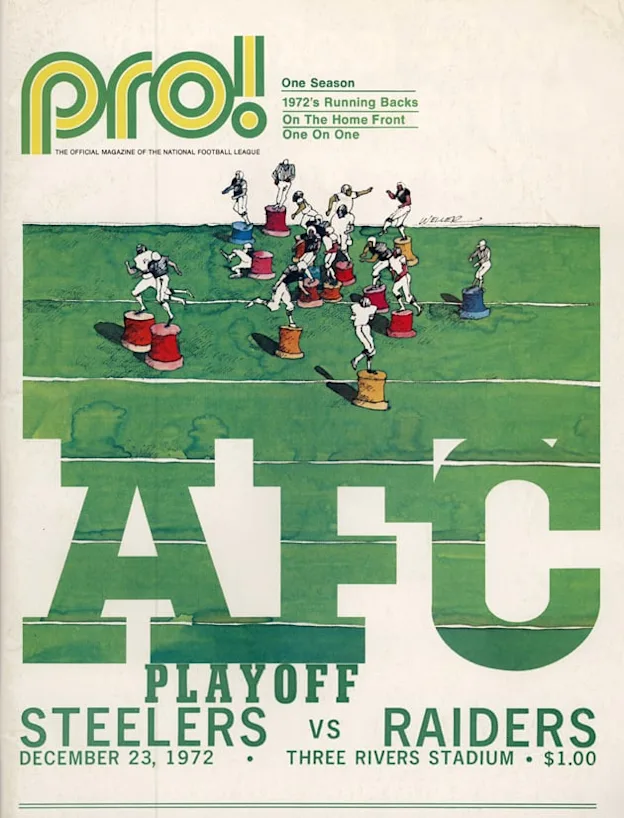 image: News Program Cover: 1972 AFC Divisional Playoff