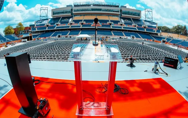 image: News Time Limits Set for Centennial Class of 2020, Class of 2021 Enshrinement SpeechesStageSpeech1050Web