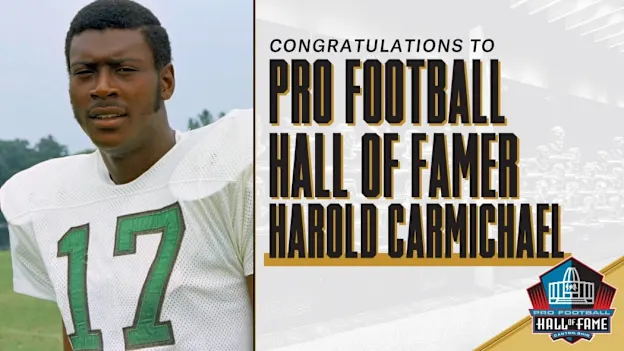 image: News Harold Carmichael Artifacts to the HallCarmichael1050Web