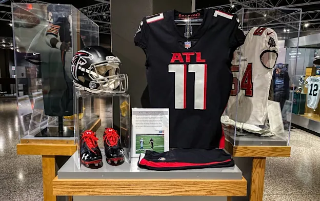 image: News HOF New Artifact Spotlight: Atlanta FalconsATLJersey1050