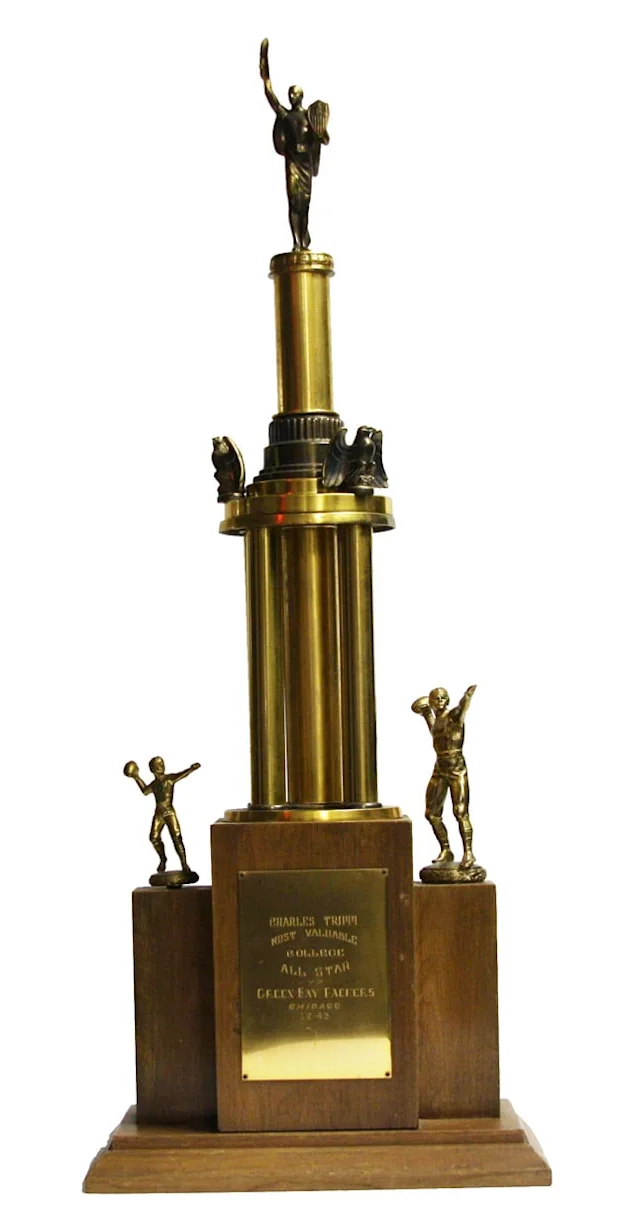 image: News Charley Trippi's College All-Star Game trophy
