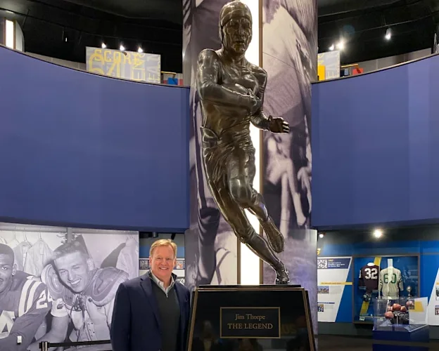 image: News NFL Commissioner Roger Goodell visits CantonGoodellHOF1