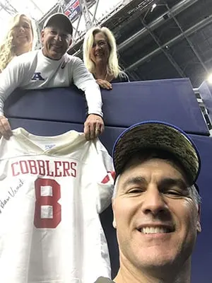 image: News Adam Vinatieri - Road to GreatnessVinatieris-HS-Jersey-story