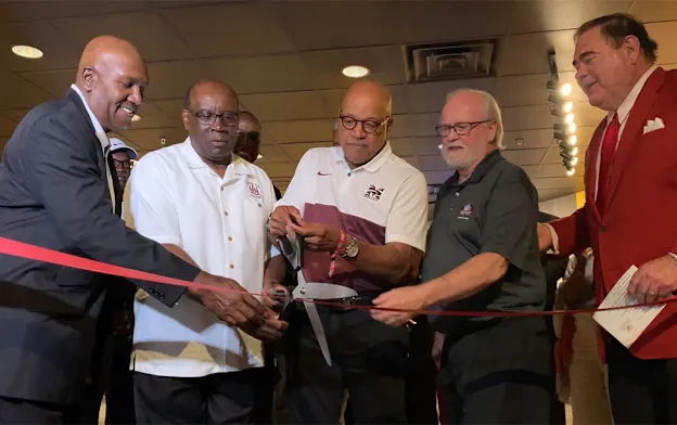 image: News This Hall of Fame friendship spans race, distance and 50 yearsBCFHOFRibbionCuttingWeb