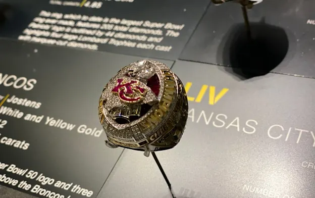 image: News Chiefs' Super Bowl LIV Ring Gleams in CantonKCRing1050Web