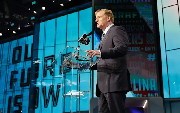 image: News 2020 NFL Draft Rounds 2-3 NotesGoodellDraftPodium1050