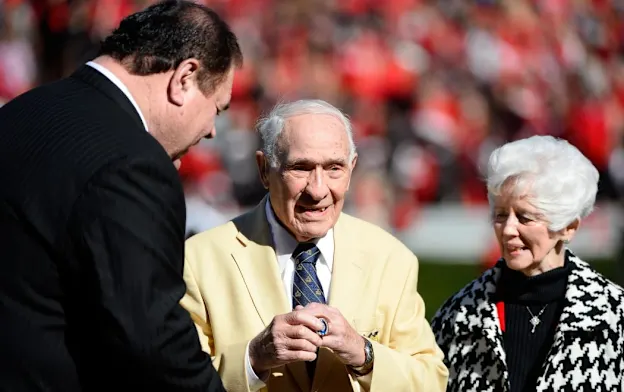 image: News Charley Trippi First to Step Under 'Gold Jacket Spotlight'TrippiWeb1050