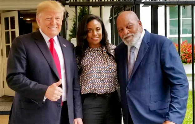 image: News Monique Brown Invited by President Trump to Attend First Step Act ConferenceTrump-Monique-Jim-web