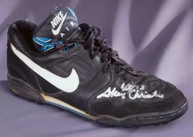 image: News Steve Christie's shoe