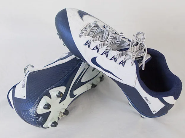 image: News Hall Receives Artifacts from 2015 NFL Seasonmariota-cleats-2015-630