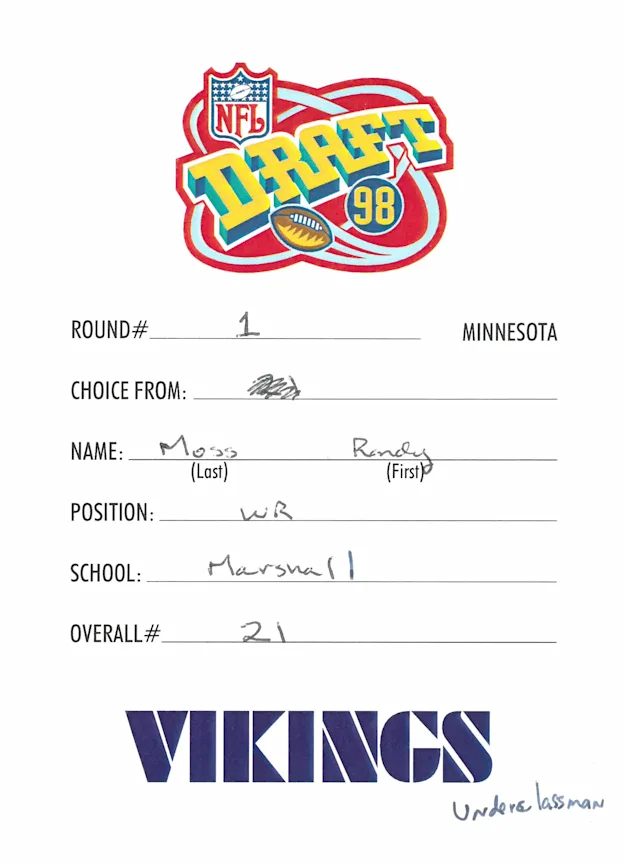 image: News Historic NFL Draft Stories of the Modern Era21_Moss_Randy