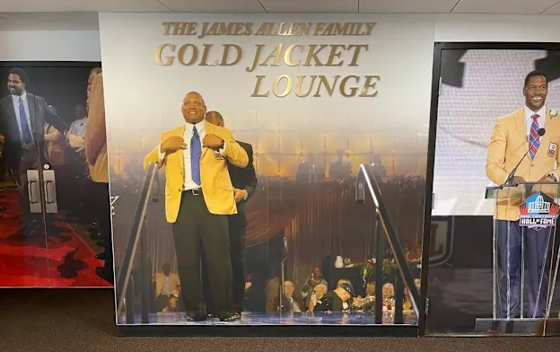 image: News Hospitality Space in Pro Football Hall of Fame Renamed 'James Allen Family Gold Jacket Lounge'GJLounge1050Web