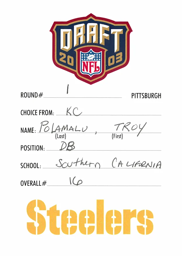 image: News Historic NFL Draft Stories of the Modern Era16_Polamalu_Troy