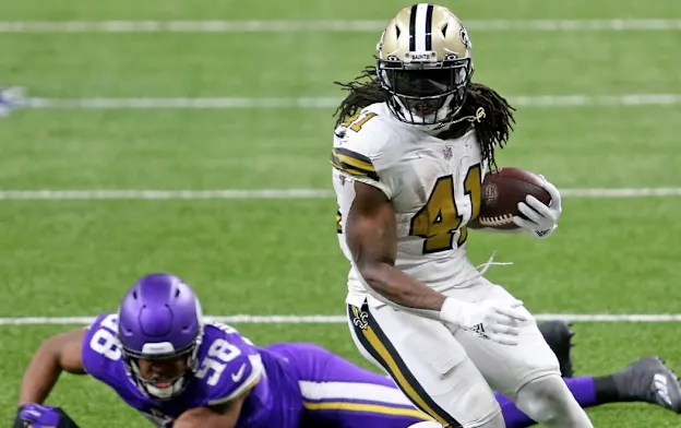 image: News Alvin Kamara Revives Interest in Ernie NeversKamaraWeb1050