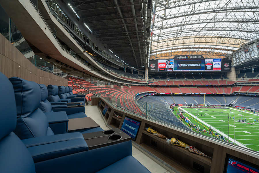 H-Town Loge sightline to the field